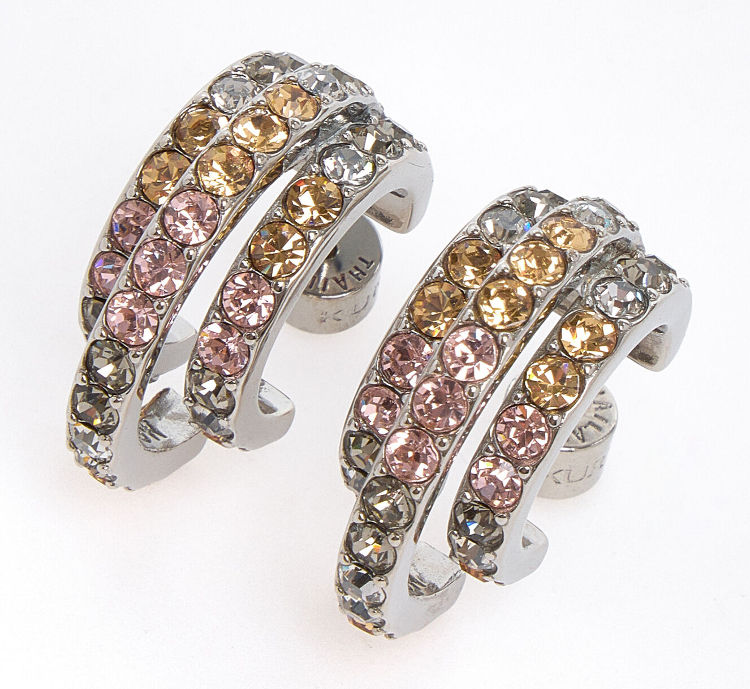 KURT GEIGER London Rainbow Triple Hoop Earrings (RARE & COLLECTABLE)