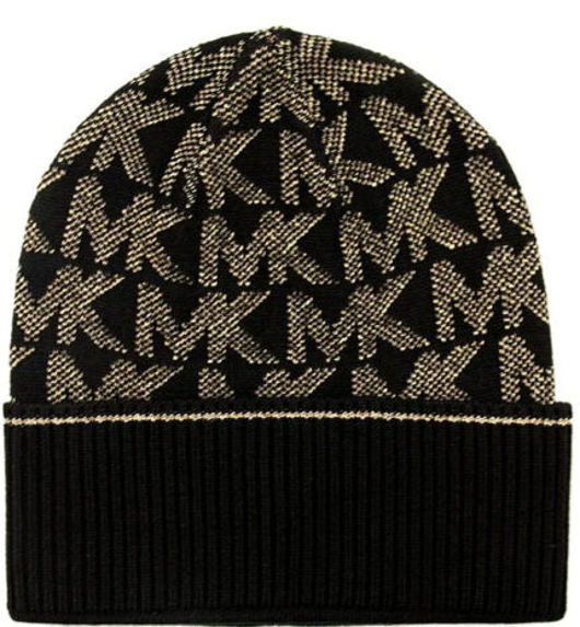 MICHAEL KORS Metallic Logo Knit Beanie (RARE & COLLECTABLE)