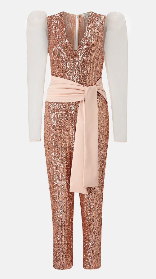 Миниатюра: COAST Sequin & Satin Waistband Jumpsuit (RARE & COLLECTABLE)