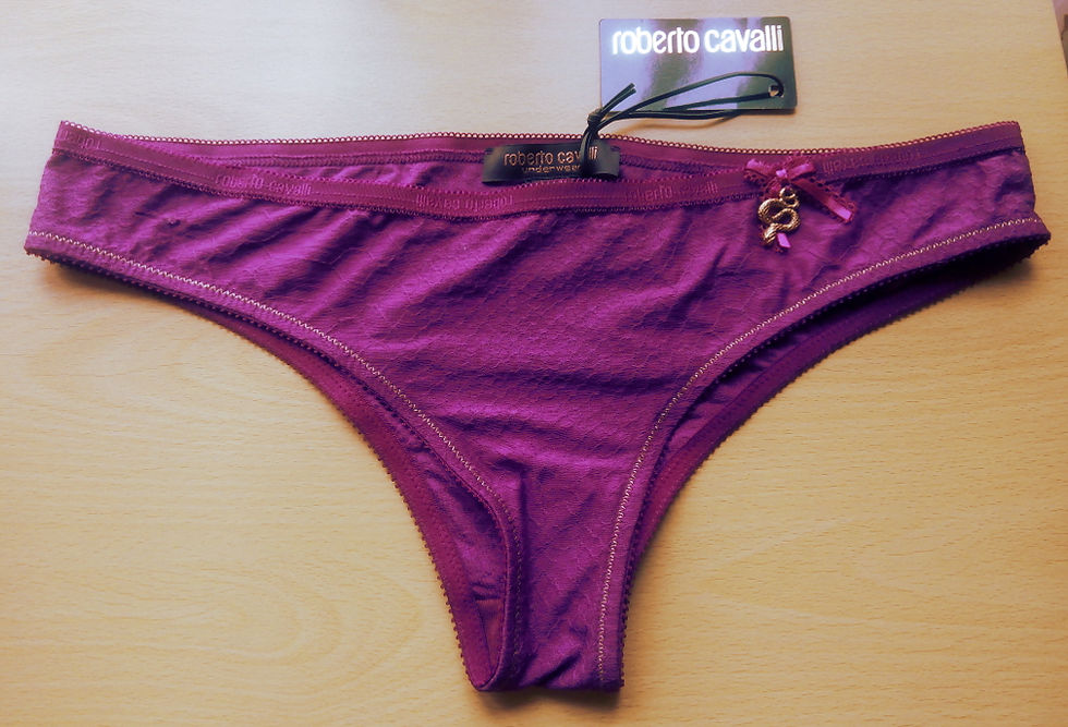 ROBERTO CAVALLI Underwear Brief with Branded Logo Charm (RARE & COLLECTABLE)