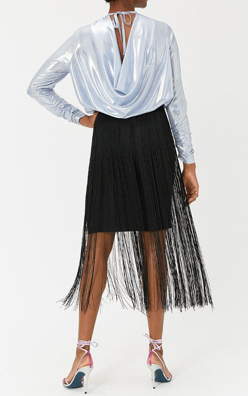 Miniatura: COAST Cowl Back Metallic Blouse (RARE & COLLECTABLE)