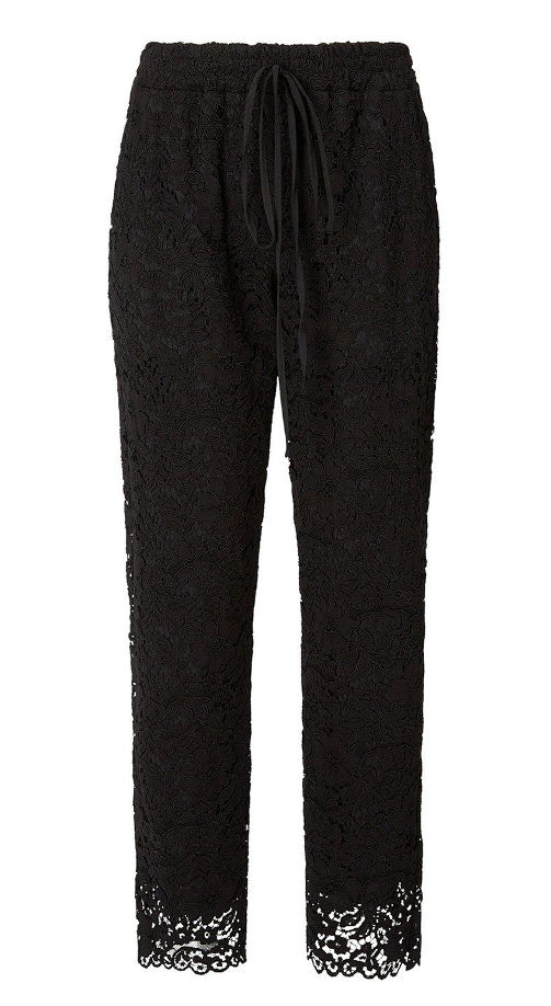 Thumbnail: KAREN MILLEN Lace Trouser Scalloped Hem (RARE & COLLECTABLE)