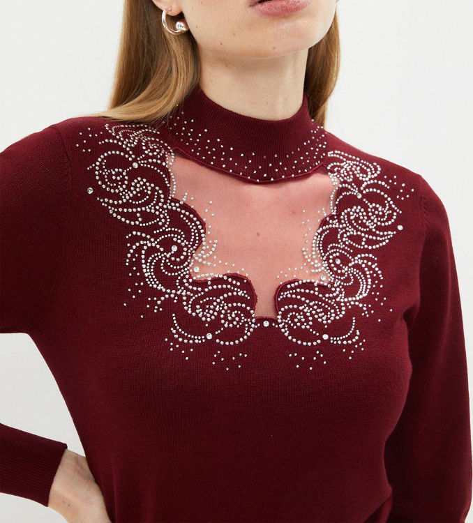 Miniatura: COAST Embellished Mesh Detail Knitted Jumper (RARE & COLLECTABLE)
