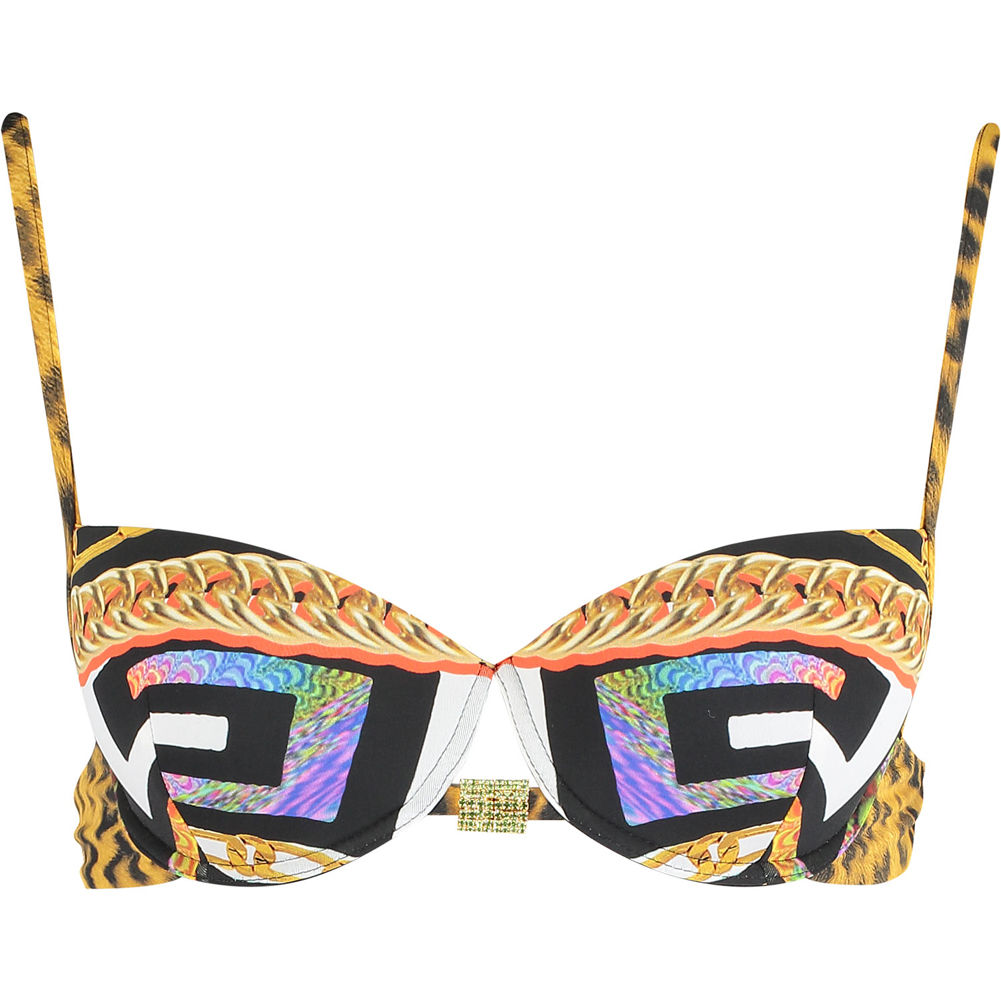 VERSACE COLLECTION Push Up Mare Donna Print Bikini Top (RARE & COLLECTABLE)
