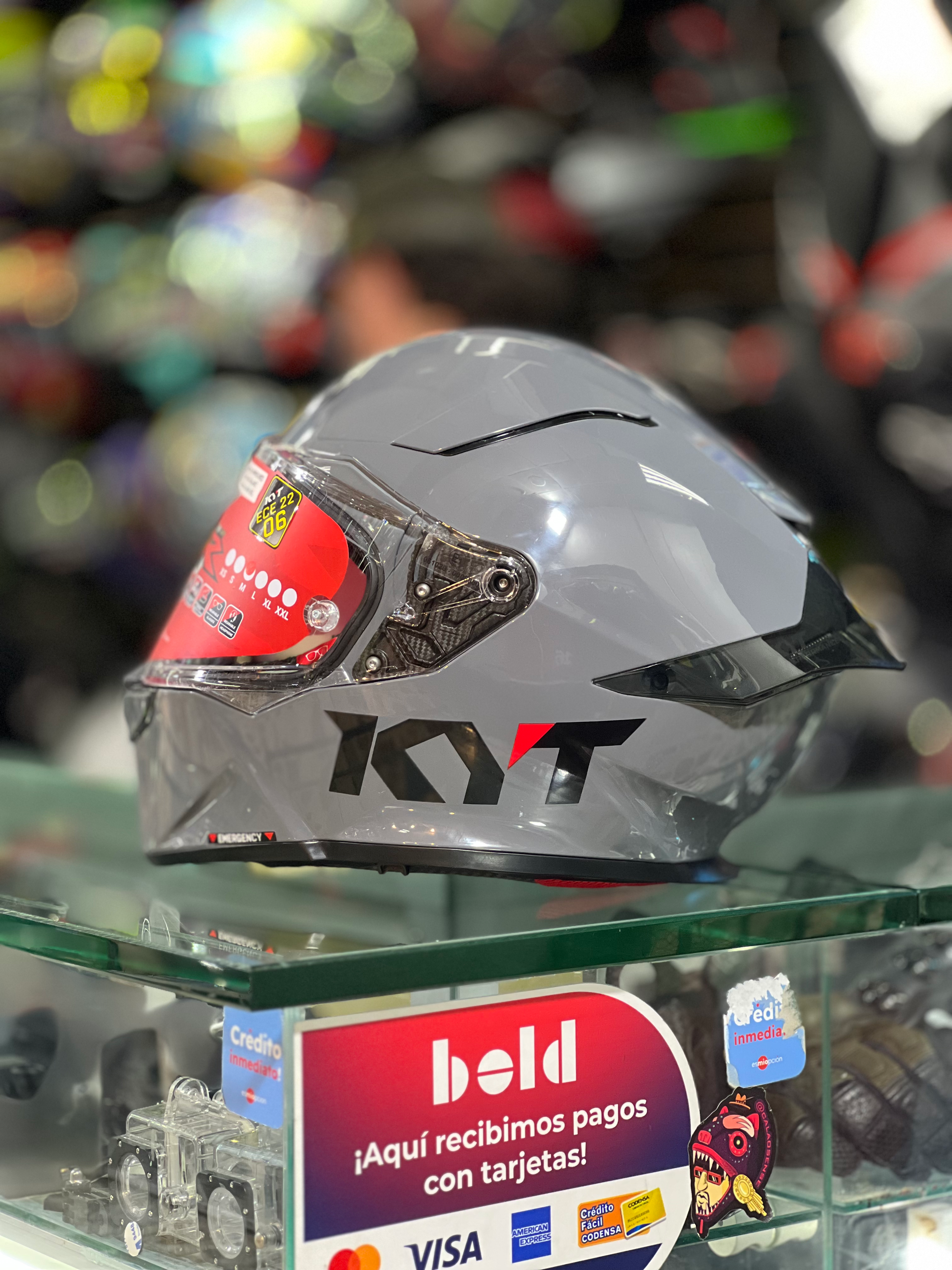 KYT TT-REVO PLAIN MATE ASP CASCO Gris