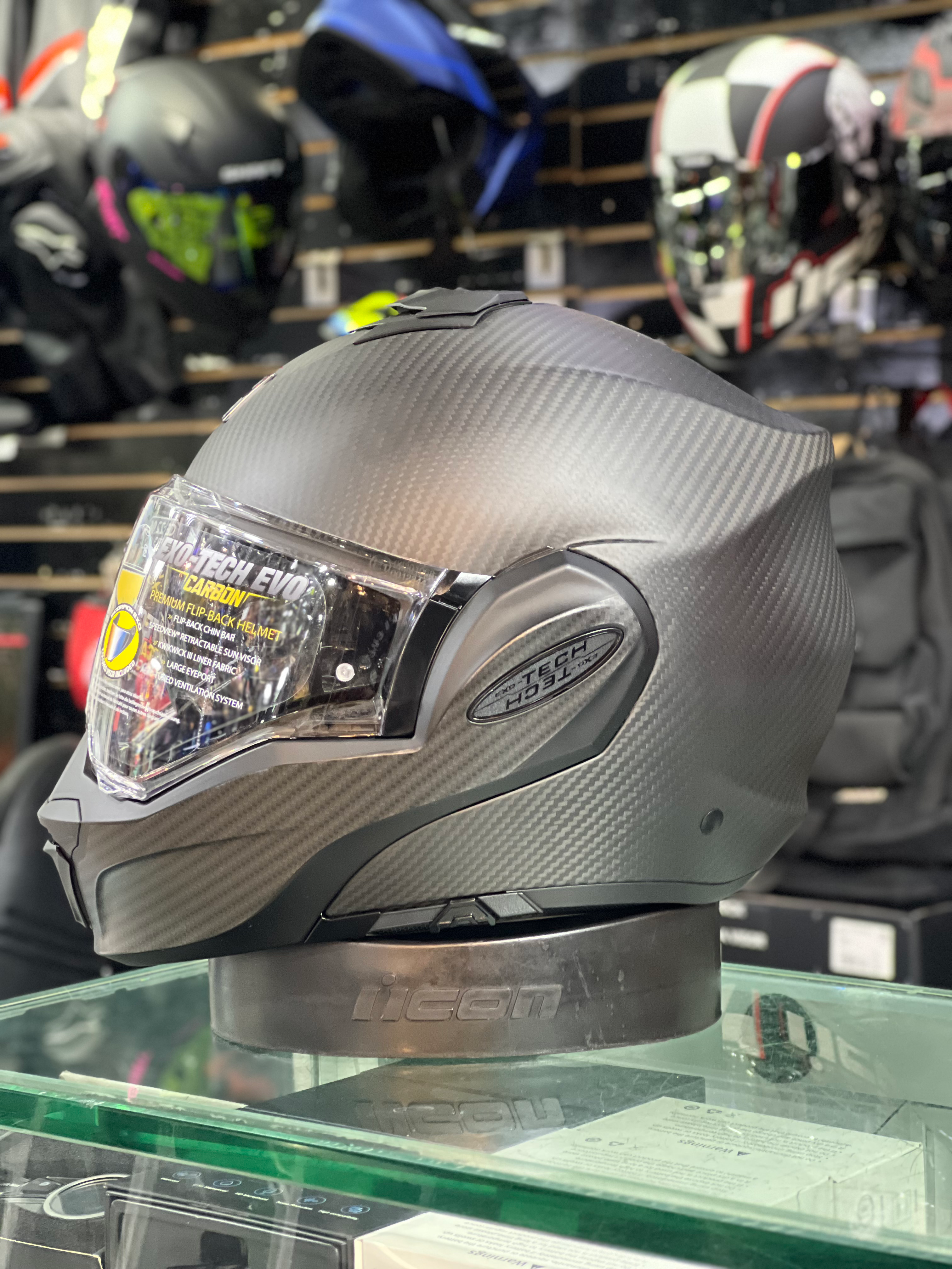 Scorpionn exo tech carbon casco convertible