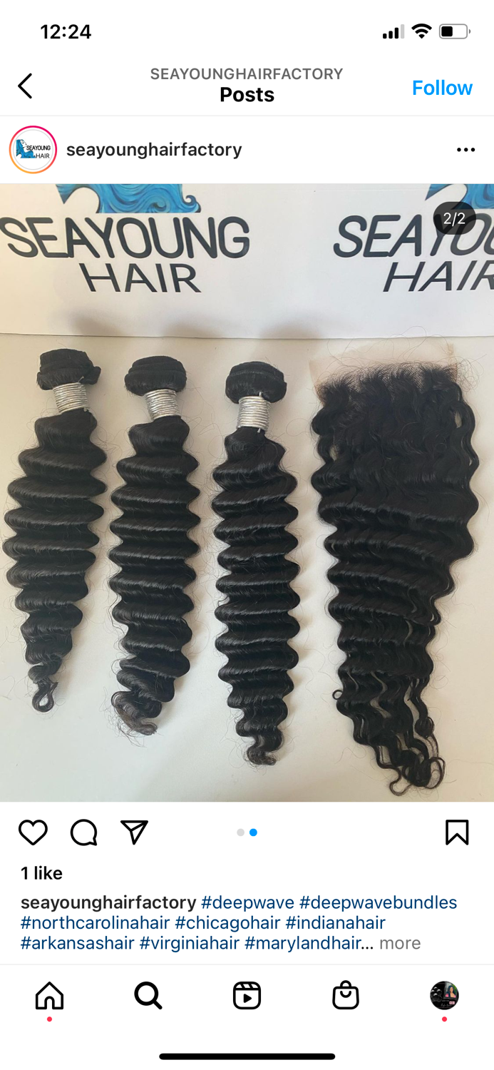 Brazilian Deep Wave 14”-16”