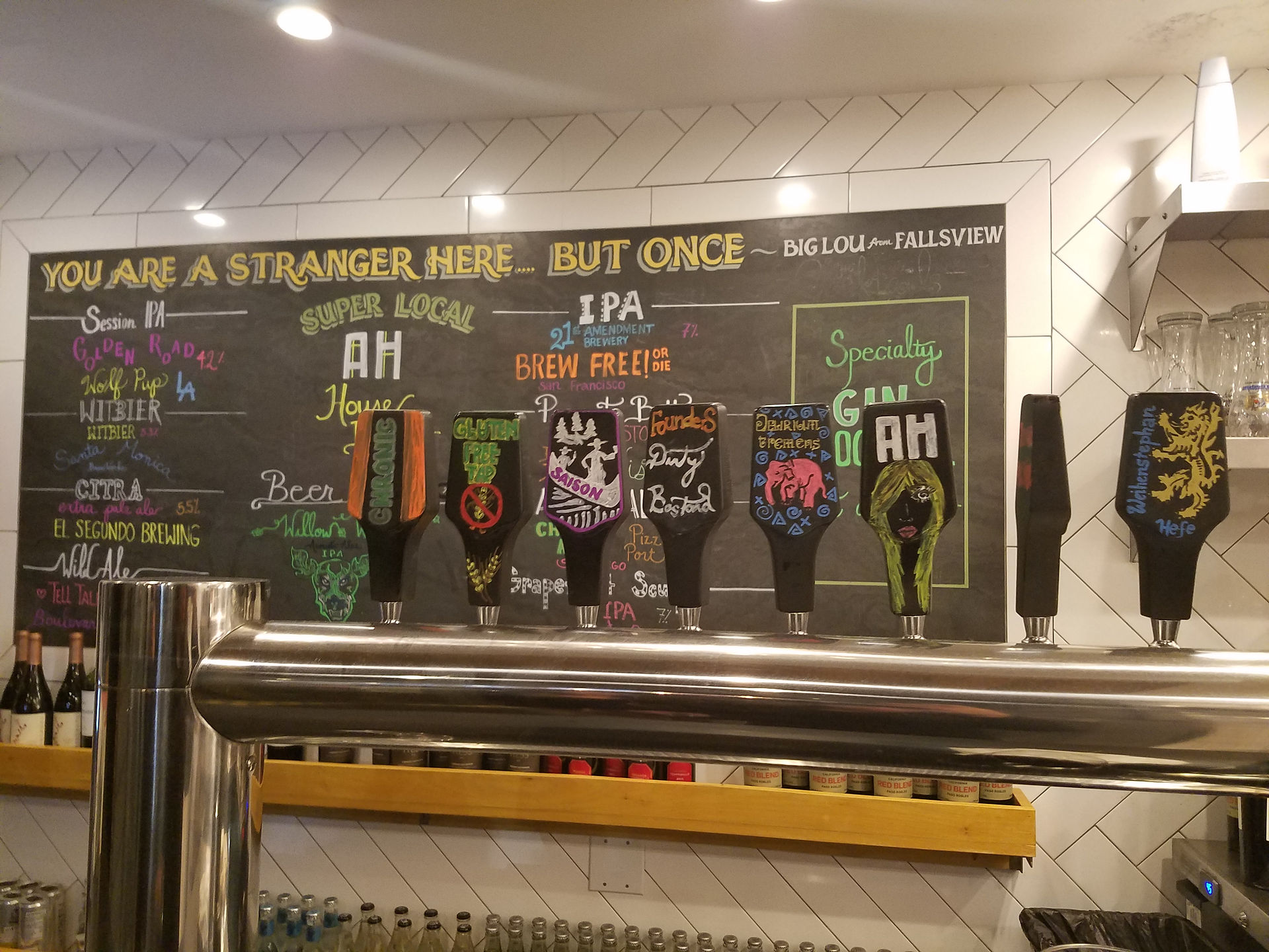 Beer on tap