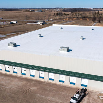Single-ply membrane, Walnut Creek Foods expansion completion photo