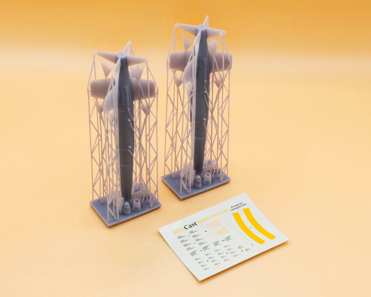 'Spice 2000' Optical & GPS Bombs 1:48 resin parts