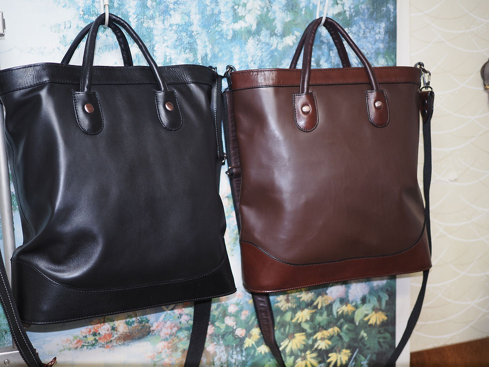 サムネイル： A4トート2wayBag　だ円底　黒