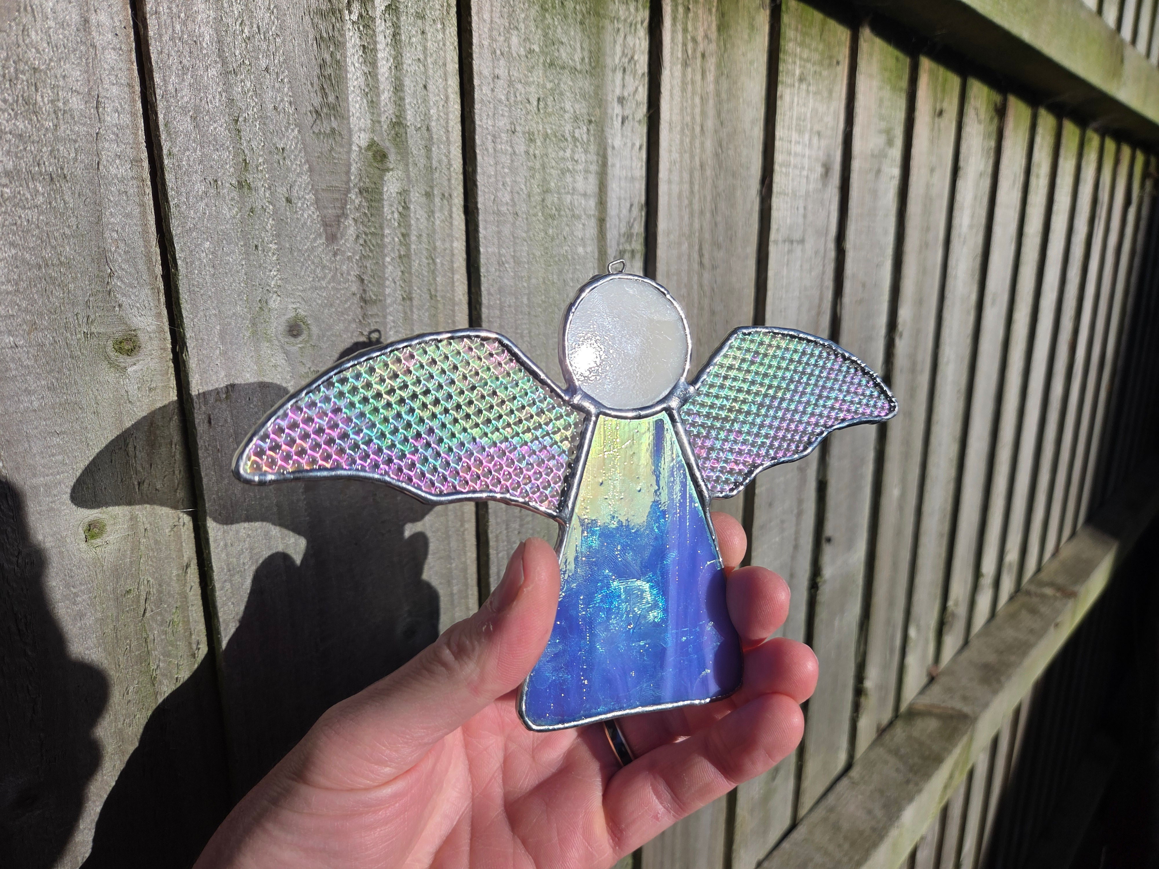 Blue hanging small angel