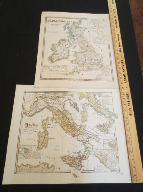Antique German Atlas Antiquus Delineavit Dr. C. de Spruner. Engraved by Justus Perthes circa 1850 $195
