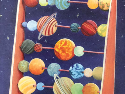 Boulier de planètes et d'étoiles