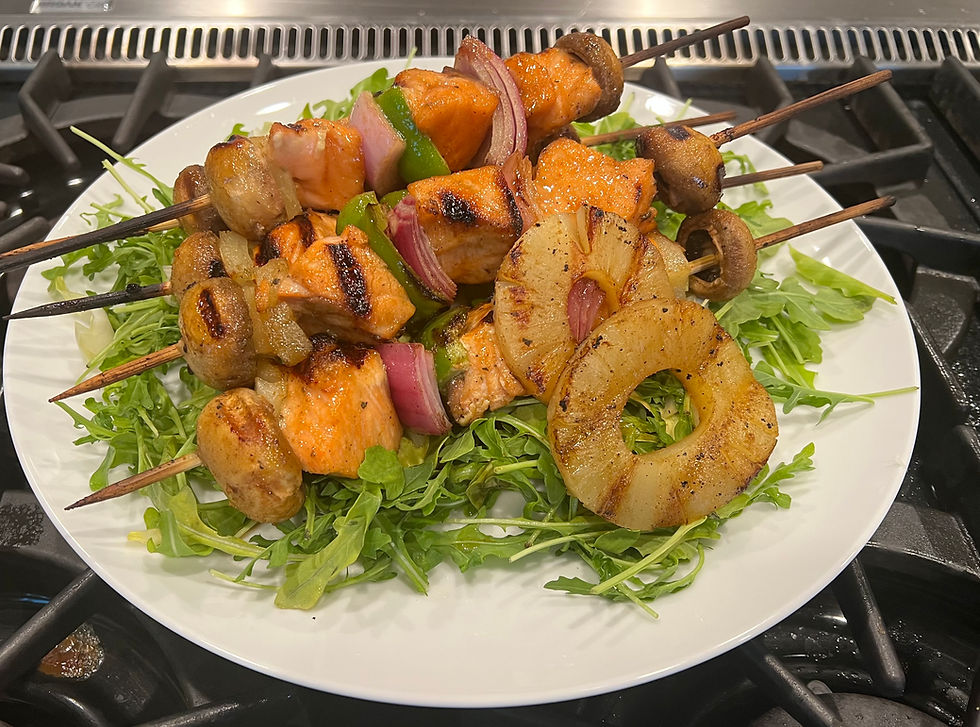 Thumbnail: Teriyaki Salmon Kebabs with Salmon Spice Blend