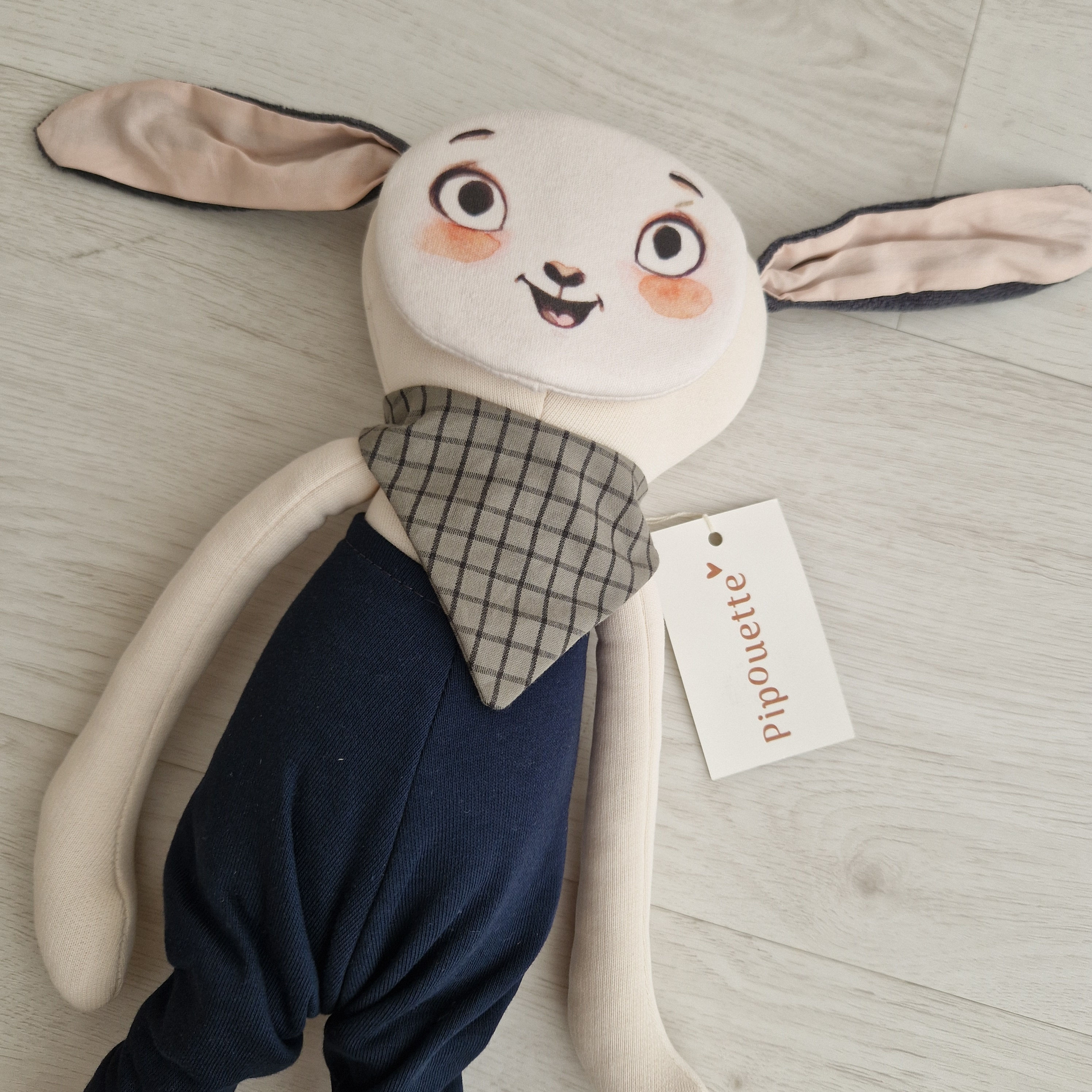 A VENDRE - V005011 - Poupée Pipouette neuve avec visage et tenue valeur 70 CHF