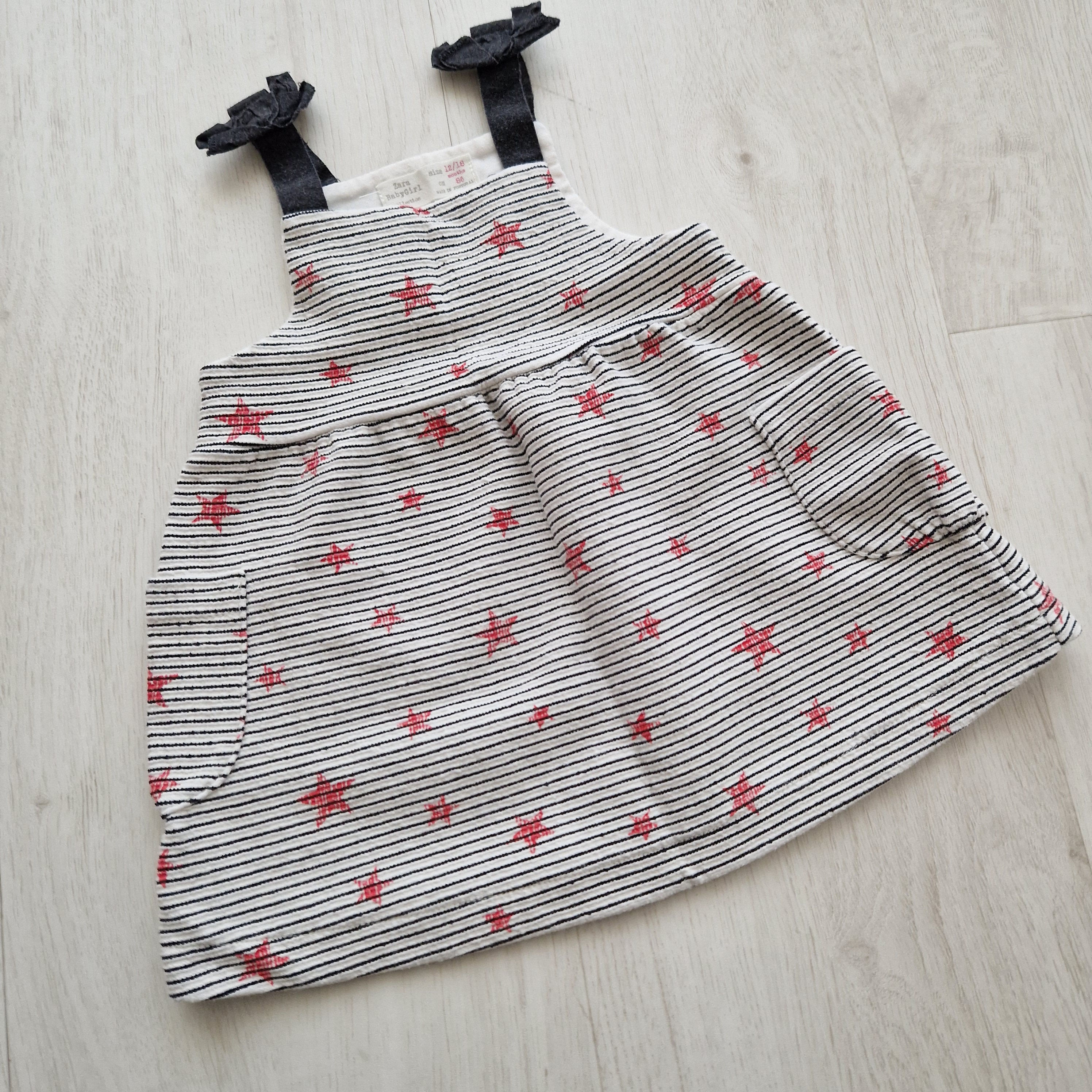 A VENDRE - V000971 - Robe tunique rayée 12-18 mois Zara