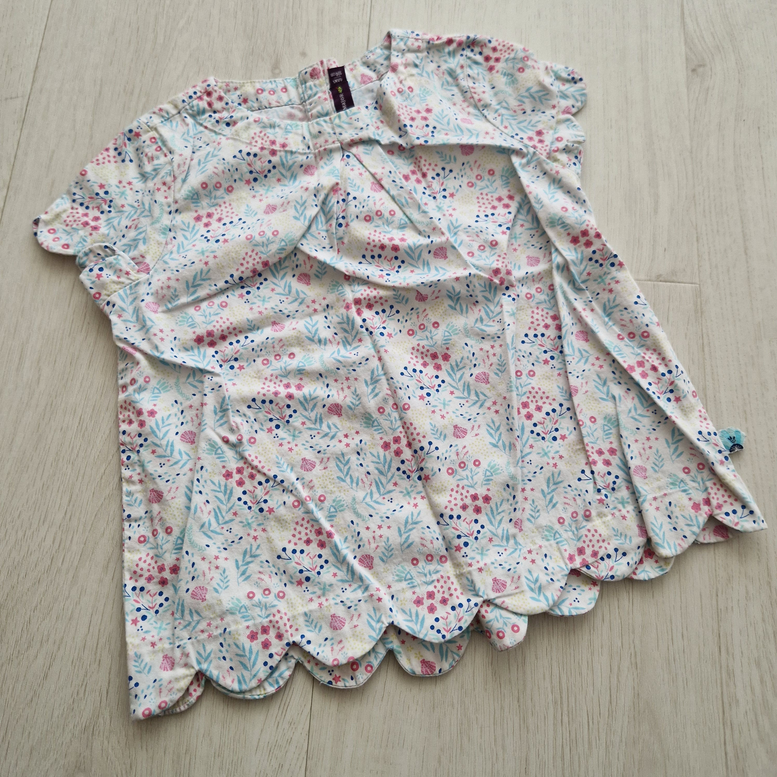 A VENDRE - V001289 - Blouse fleurie 4 ans Sergent Major