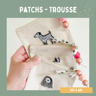 Personnalisation trousse tissu DIY atelier créatif Genève