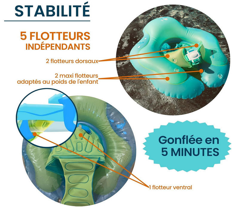 Miniature : A VENDRE - V001444 - Bouée bébé 12-30 mois avec sangles valeur 28 CHF