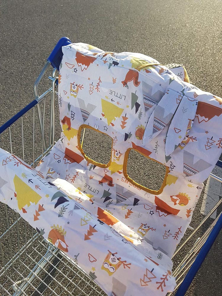 Miniature : Protège caddie avec jouets, tissu au choix.