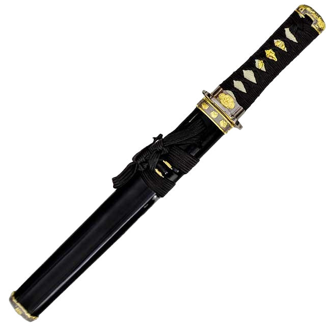 Tanto crne korice s mesinganim okovima