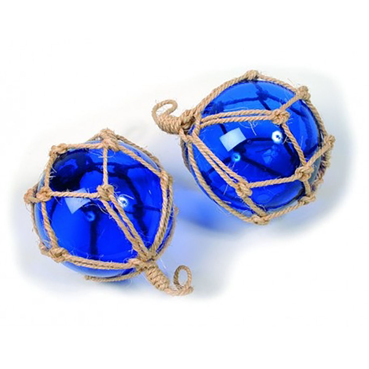 Dekorativna plava staklena bova 15cm