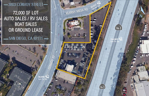 NEW ON MARKET | 72,000 SF Lot - Auto / RV / Boat Sales or Ground Lease