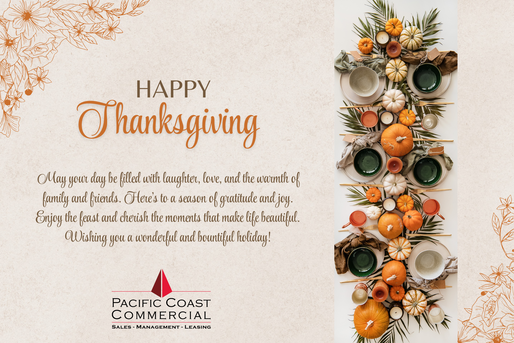 Happy Thanksgiving from Pacific Coast Commercial