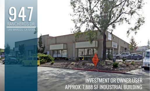 NEW ON MARKET! Approx. 7,888 SF Industrial Building - Investment or Owner/User