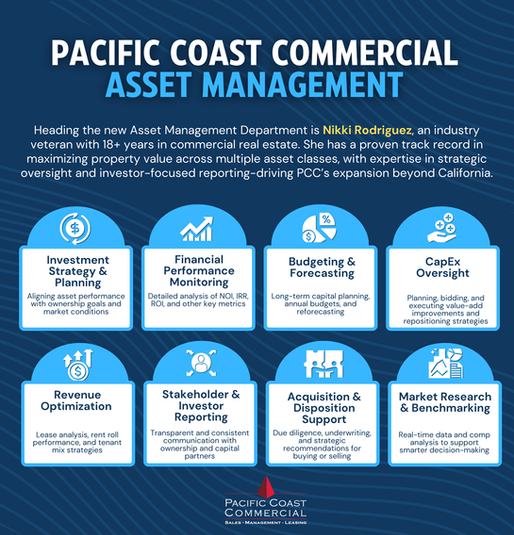 New Service Line at Pacific Coast Commercial:  Asset Management!