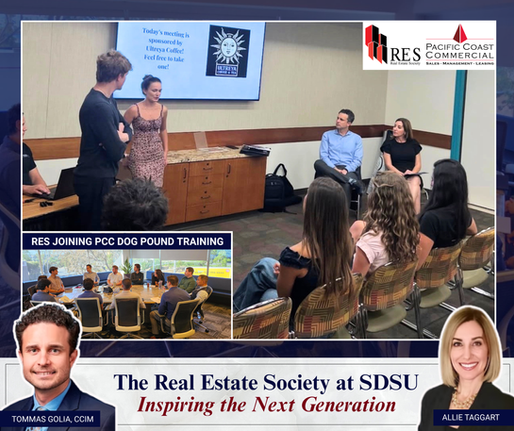 Pacific Coast Commercial Brokerage President and Property Management VP Invited as Speaker at SDSU Real Estate Society