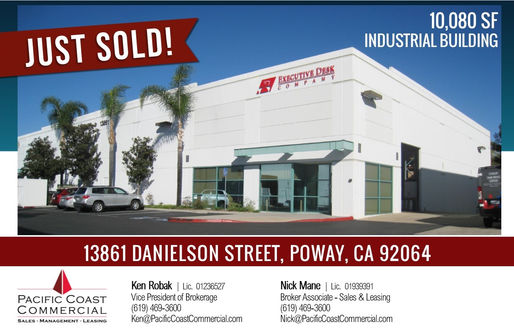 JUST SOLD | 10,080 SF Industrial Building | $2,106,720