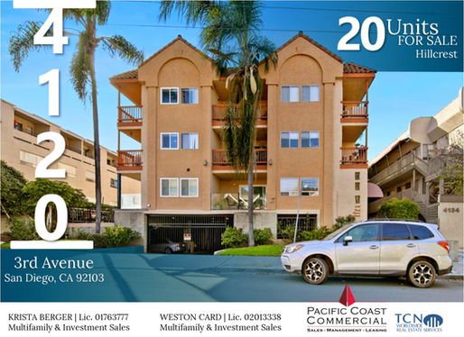 NEW ON MARKET | 20 Apartment Units Available in Hillcrest