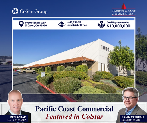 Pacific Coast Commercial Featured in CoStar News for $10 Million Dual-Representation Sale