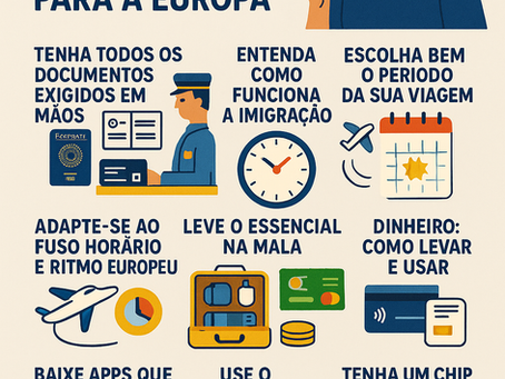 Dicas essenciais para brasileiros viajando pela primeira vez para a Europa