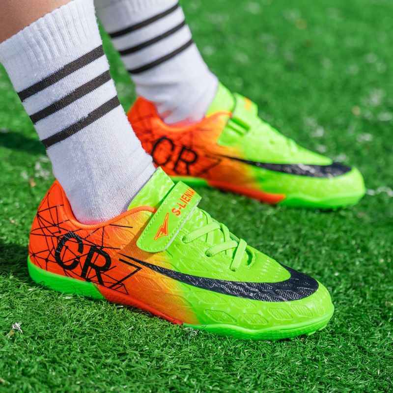 Thumbnail: Kids Sport Football Shoes For Boys Indoor Turf Training Outdoor Fast Hall Childr