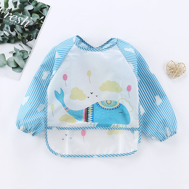 Thumbnail: Baby Bibs Cute Colorful Cartoon Waterproof Bib Infant Eating Children Drawing Lo