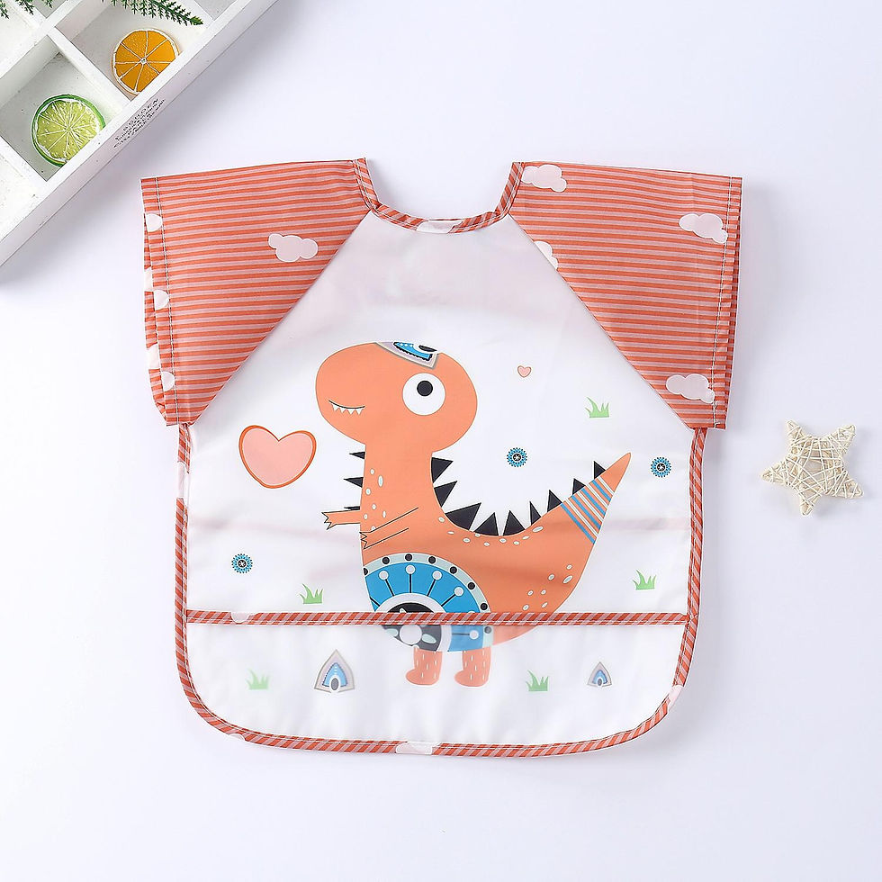 Thumbnail: Baby Bibs Cute Colorful Cartoon Waterproof Bib Infant Eating Children Drawing Lo