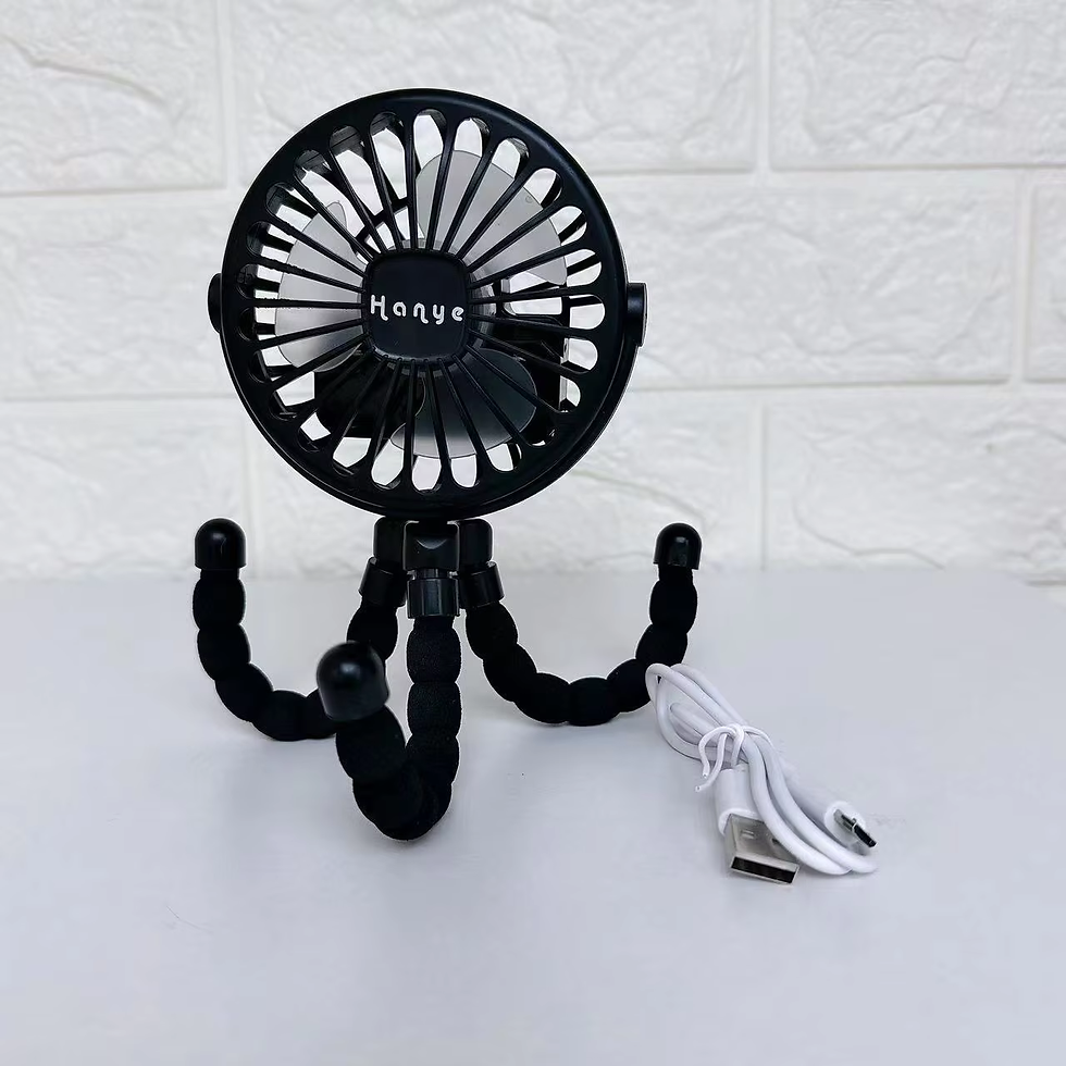 Thumbnail: New Multifunctional Childrens Stroller Mini Fan Portable USB Charging Small Fan 