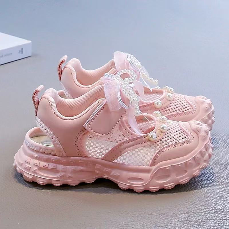 Thumbnail: Kids'Casual Shoes Sandals Low-Cut Shoes Summer Shoes Mesh For Girls Anti-slip Br