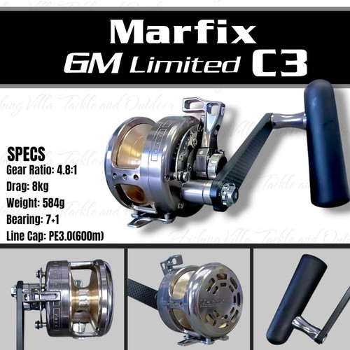 MARFIX GM LIMITED C3 Right Hand, Slow Pitch Reel | Malta Fishing