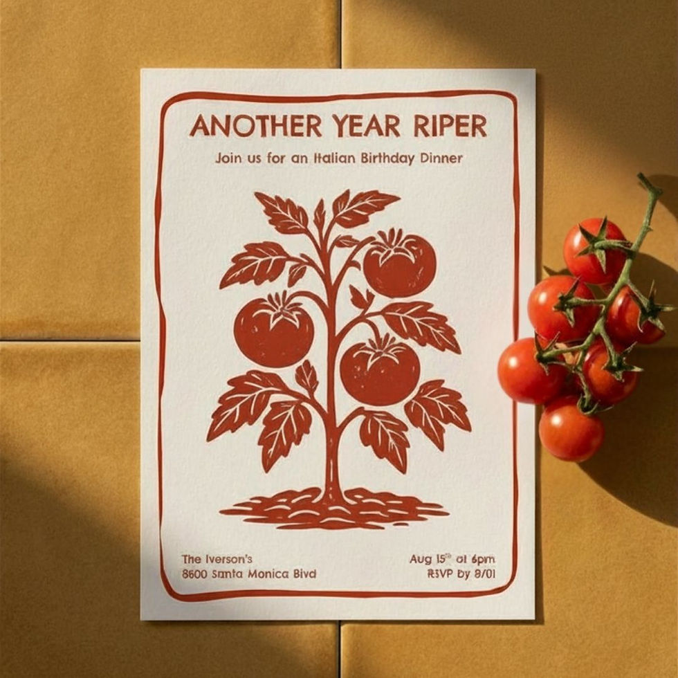 Garden disco invitation