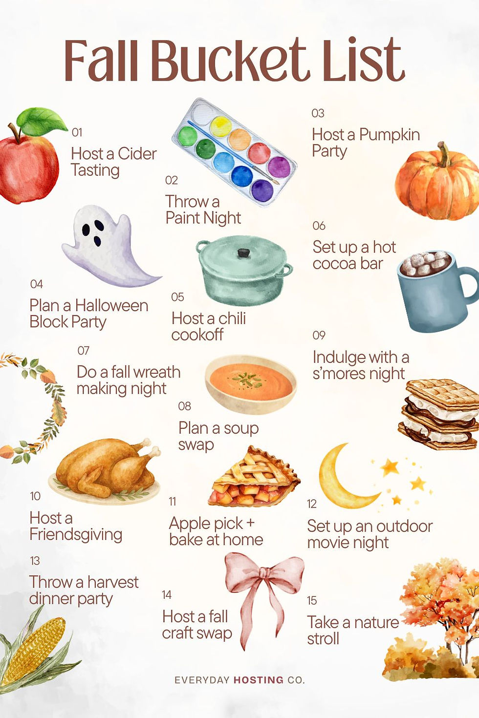 Fall Bucket List Graphic