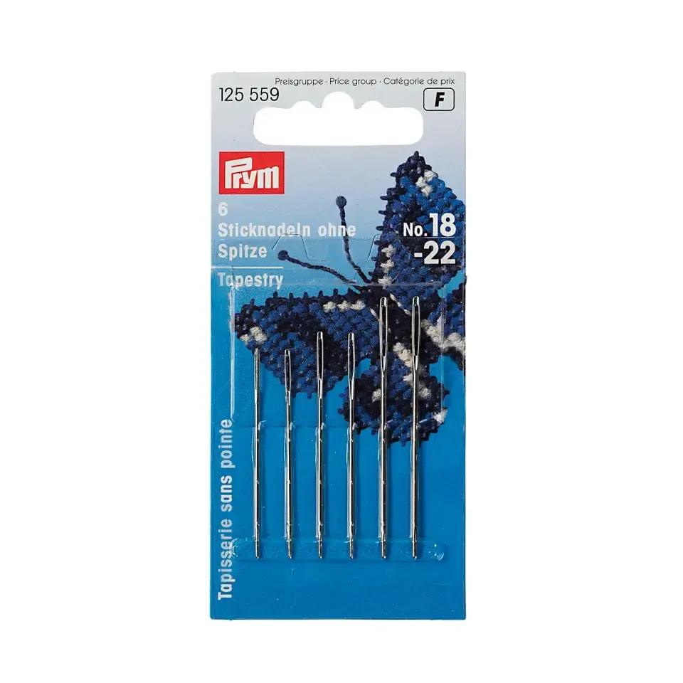 Sticknadeln ohne Spitze, Nr. 22, 0,90 x 40mm, Prym