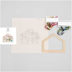 Miniaturbild: Stickpackung 'Orchideen' vorgezeichnet, 20 x 16 cm, inkl. Dekorahmen