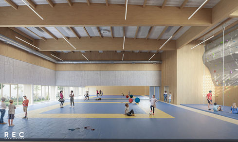 Vu gymnase ©REC Architecture