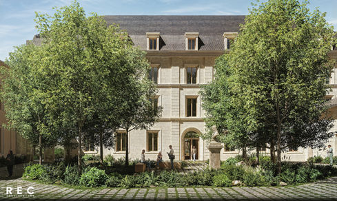 Vu cour d'honneur ©REC Architecture