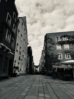 Photographie eines Stadtblick zeitlos in schwarz weiß