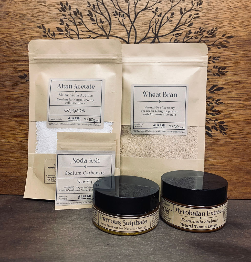 Thumbnail: 5 Pack Natural Dye Starter Kit Including Mordants